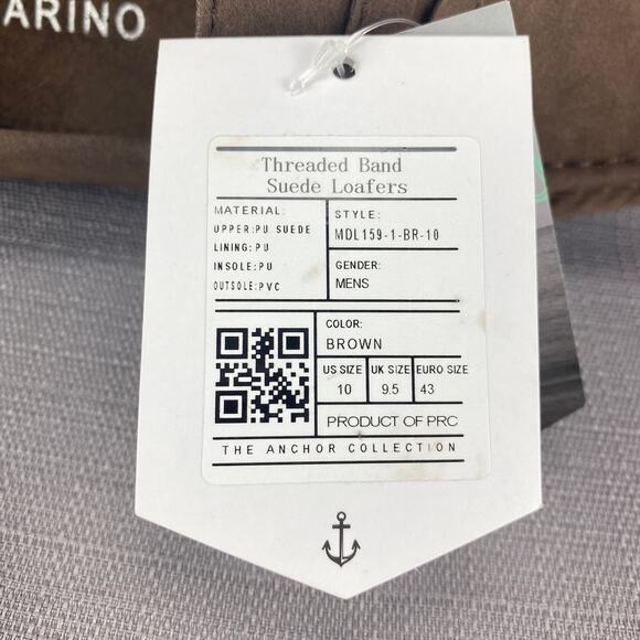 Mio Marino Brown Suede Upper Threaded Band Loafer Mens 10 Slipper Shoes - Picture 9 of 9